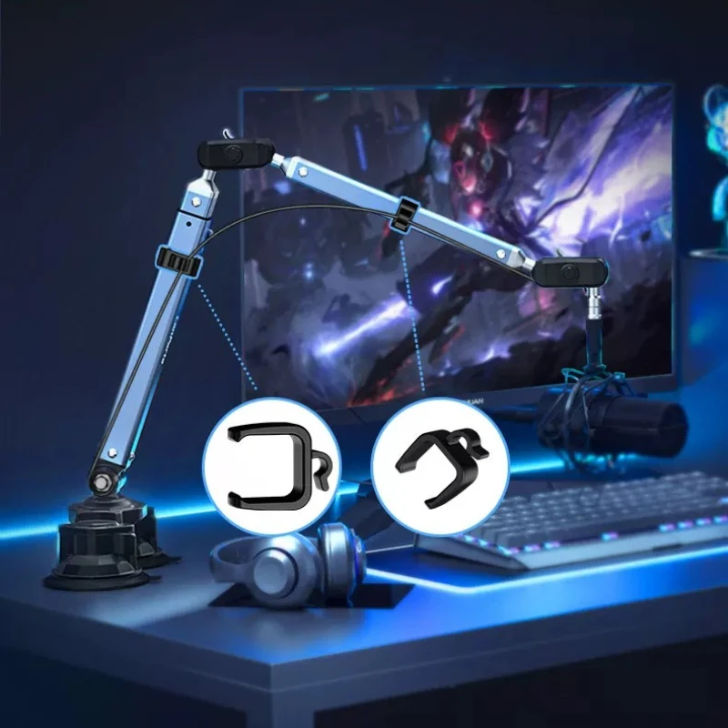 Professional Vacuum Suction De - Microphone Stand Boom Arm Floor 评论和价格