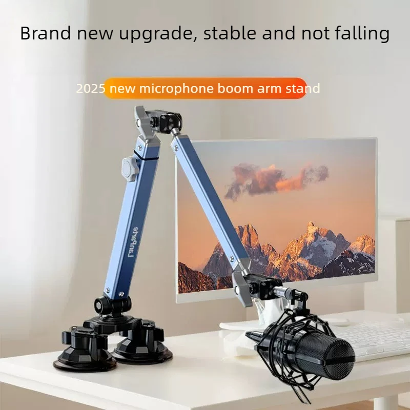 Professional Vacuum Suction De - Microphone Stand Boom Arm Floor 评论和价格