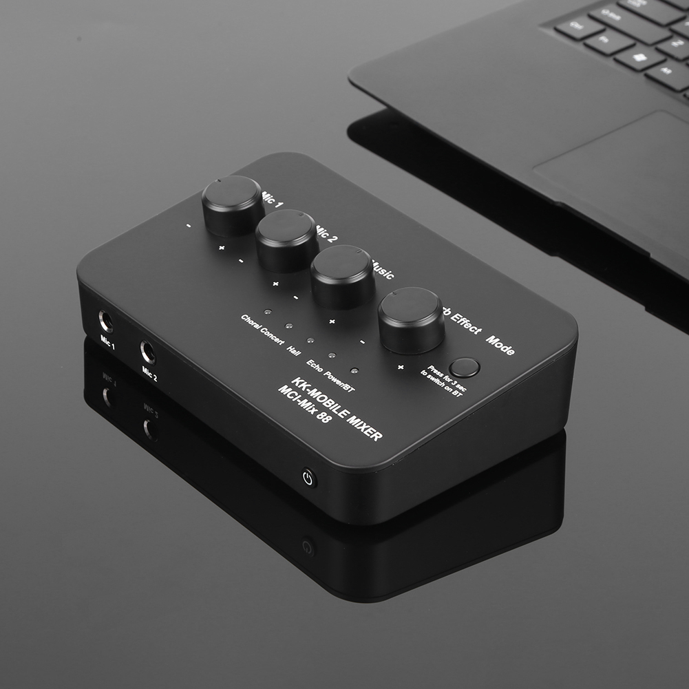 Karaoke Audio Mixer AUX IN/OUT - Karaoke Amplifier Mixer Bluetooth 评论和价格