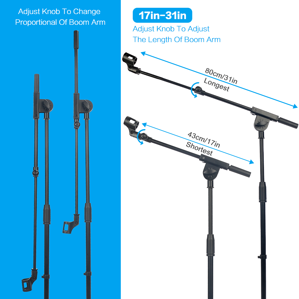 Microphone Stand Foldable Heav - Microphone Stand Boom Arm Floor 评论和价格