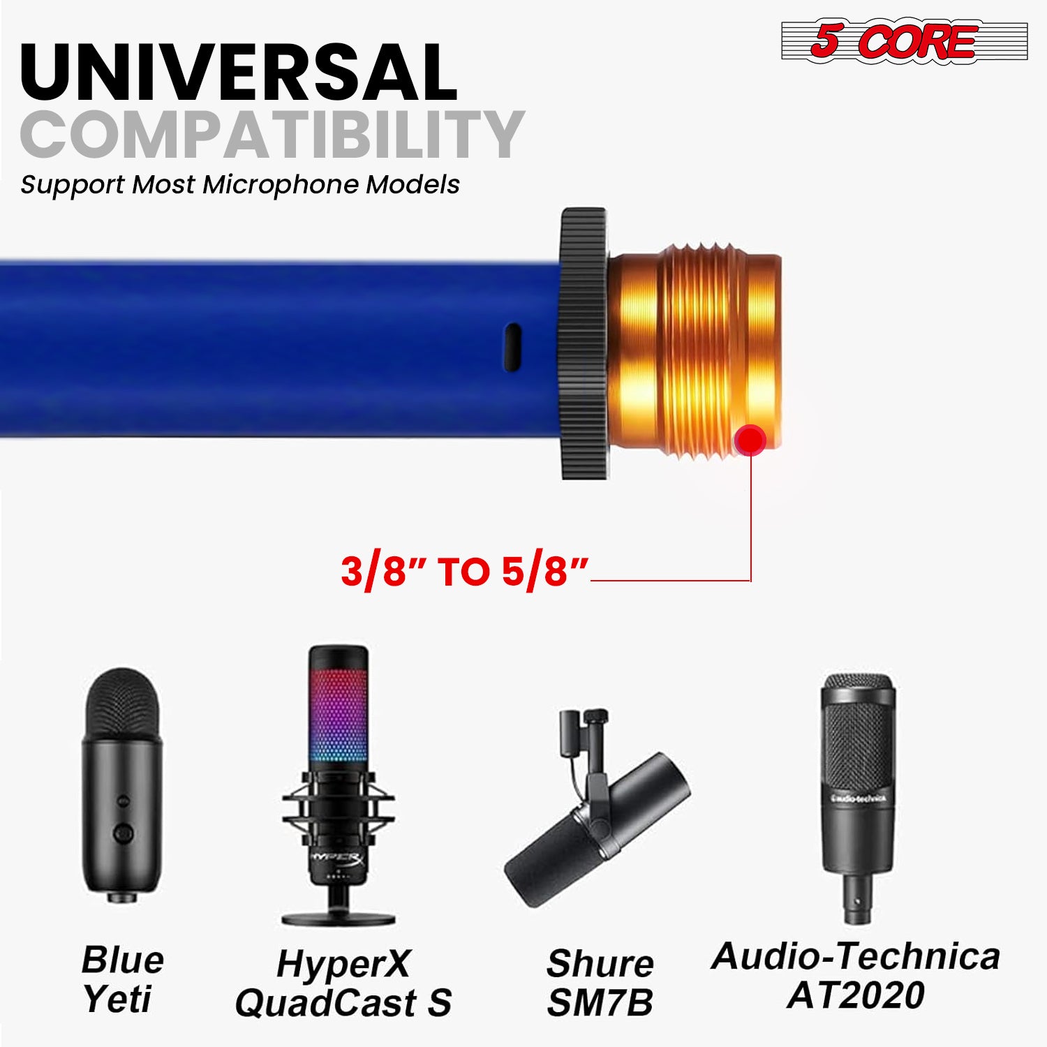 5 Core Tripod Mic Stand Adjust - Microphone Stand Boom Arm Floor 评论和价格