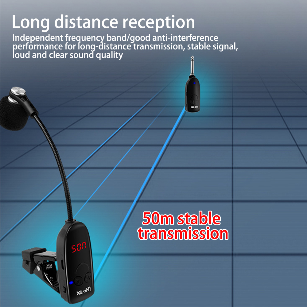 Saxofone Wireless Microphone M - Wireless Lavalier Microphone Dual Receiver 评论和价格