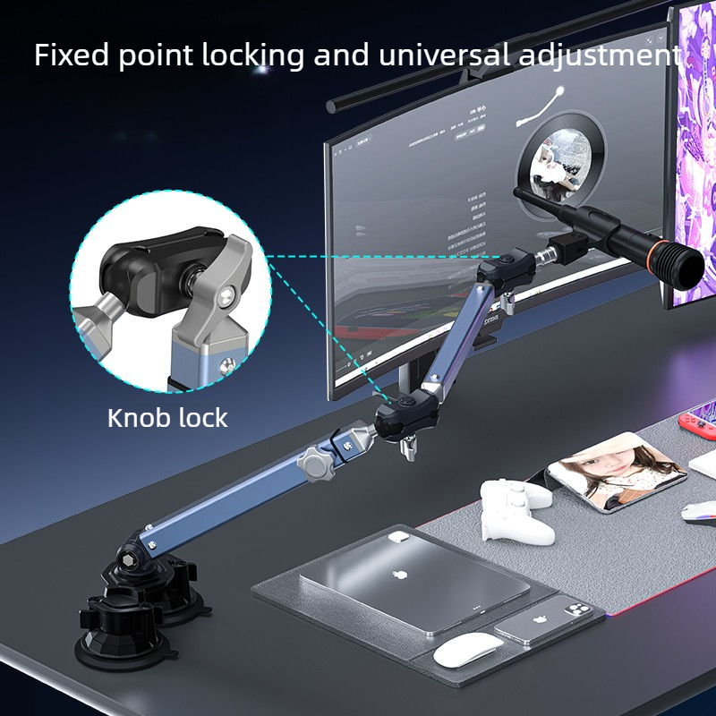 Professional Vacuum Suction De - Microphone Stand Boom Arm Floor 评论和价格