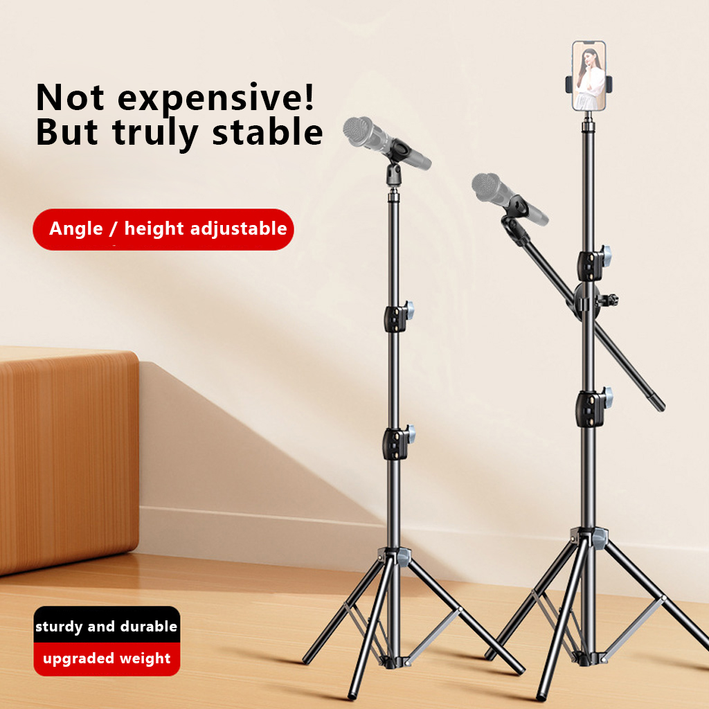 1.7M Adjustable Microphone Flo - Microphone Stand Boom Arm Floor 评论和价格