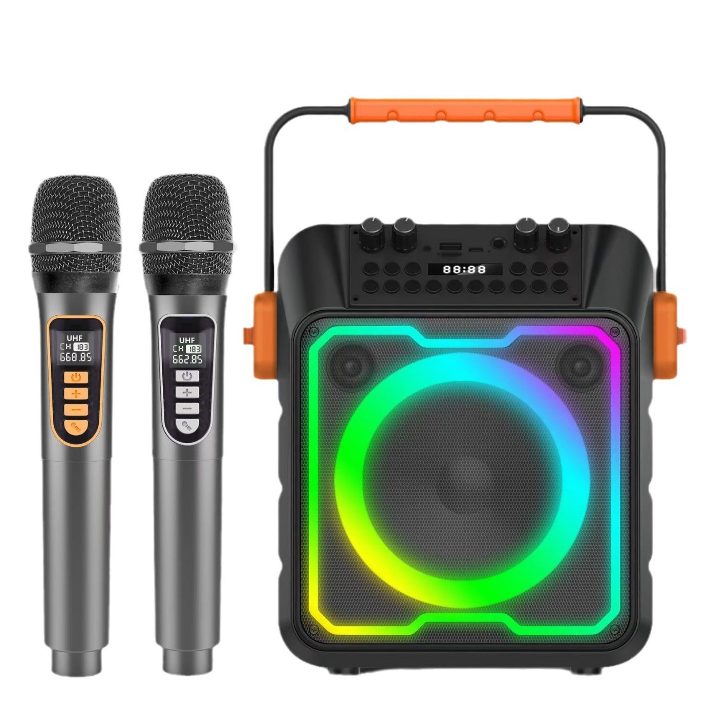 Top Sale New AMZ Karaoke Speak - Karaoke Machine Portable With 2 Mic 评论和价格