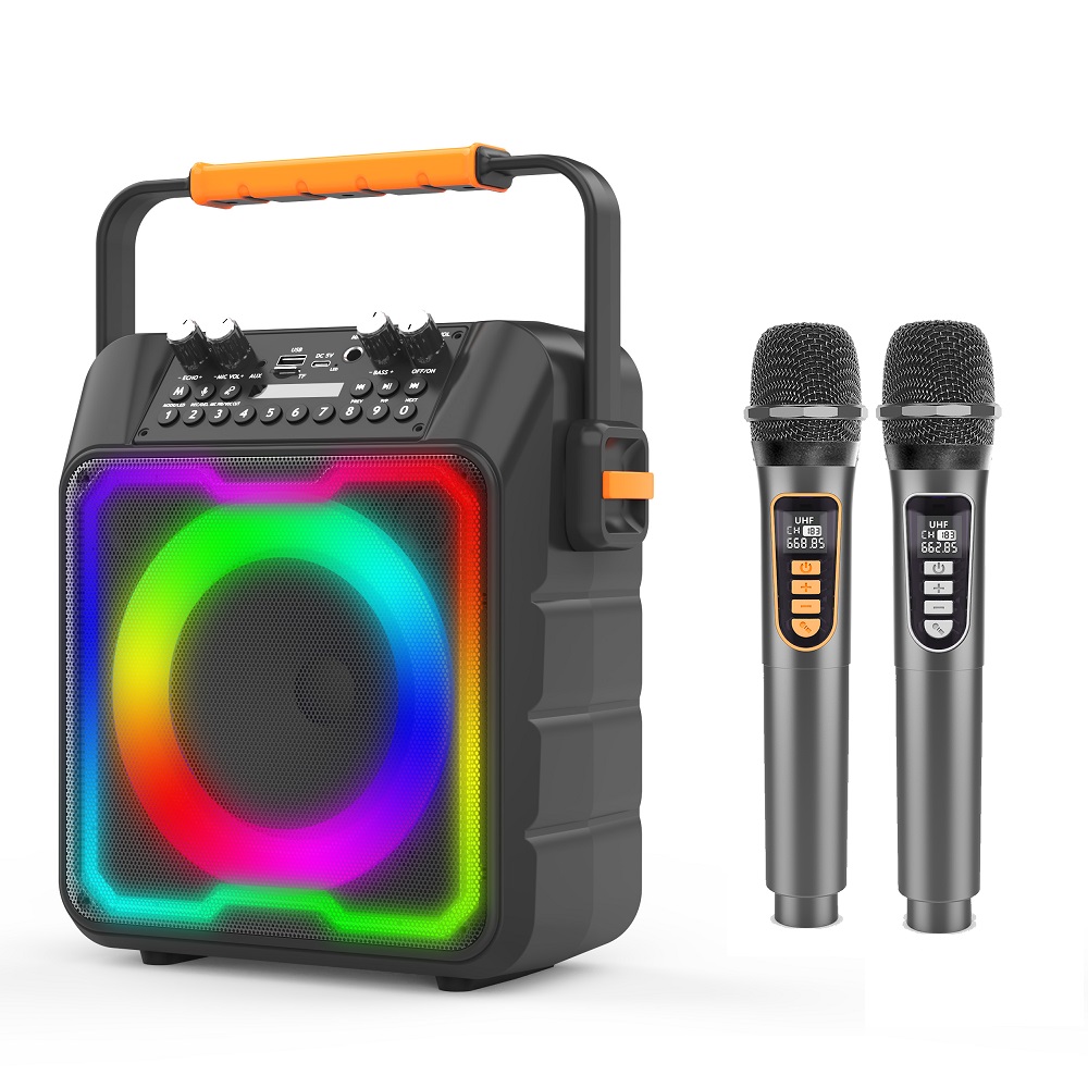 Top Sale New AMZ Karaoke Speak - Karaoke Machine Portable With 2 Mic 评论和价格