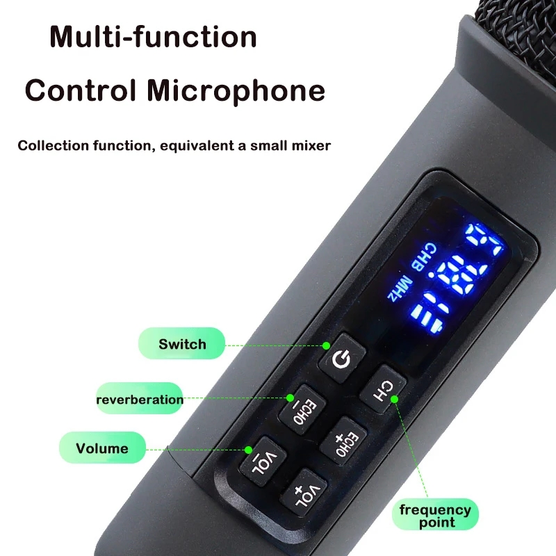UHF Wireless Handheld Dynamic  - Bluetooth Karaoke Microphone Handheld 评论和价格
