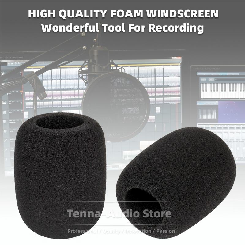 2PCS For Scarlett CM25 CM 25 F - Microphone Pop Filter Foam Windscreen 评论和价格