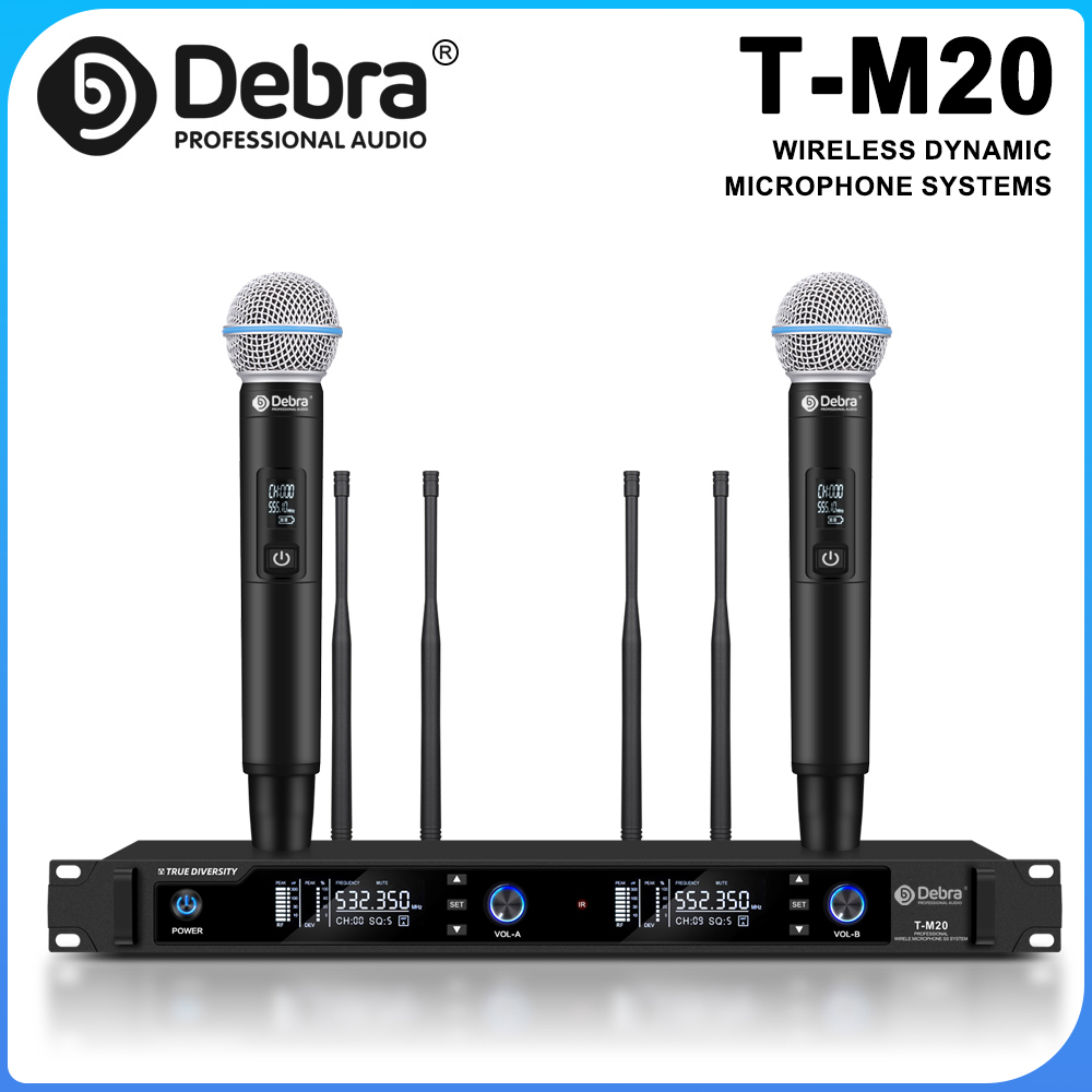 Debra T-M20 UHF Wireless Handh - Uhf Wireless Microphone System Dual Channel 评论和价格