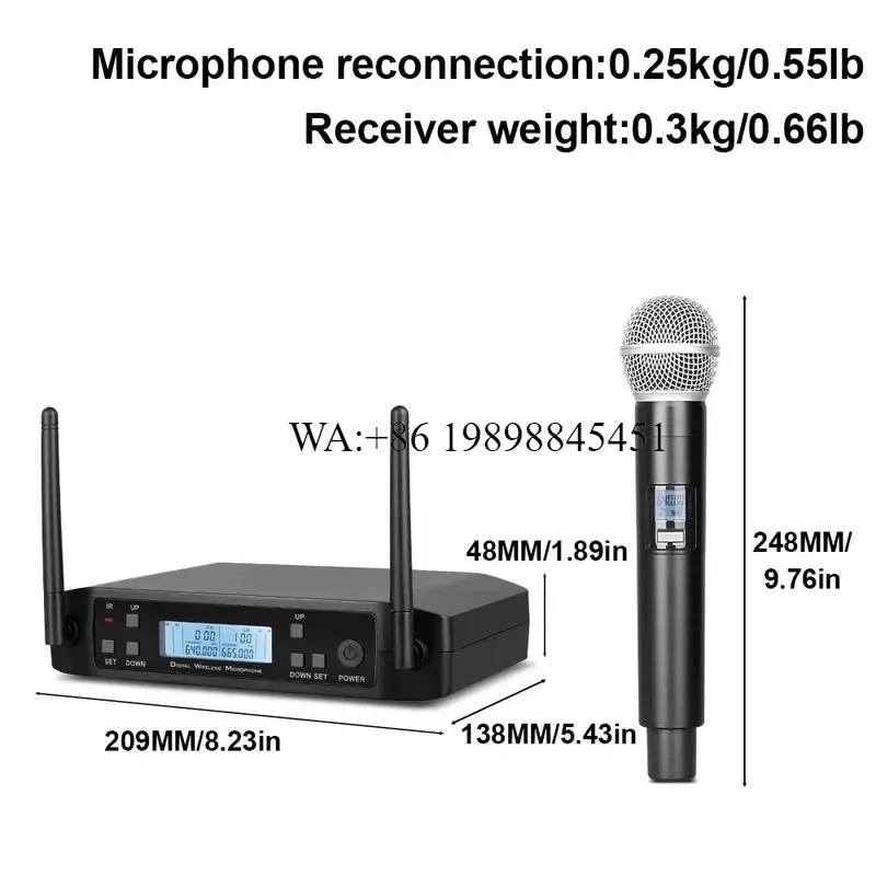 WMWMNU PAT GLXD4 UHF Wireless  - Uhf Wireless Microphone System Dual Channel 评论和价格