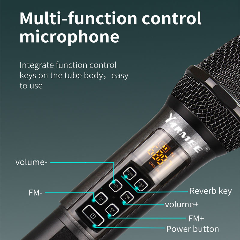 YARMEE Professional UHF Wirele - Rechargeable Wireless Mic Lithium Battery 评论和价格