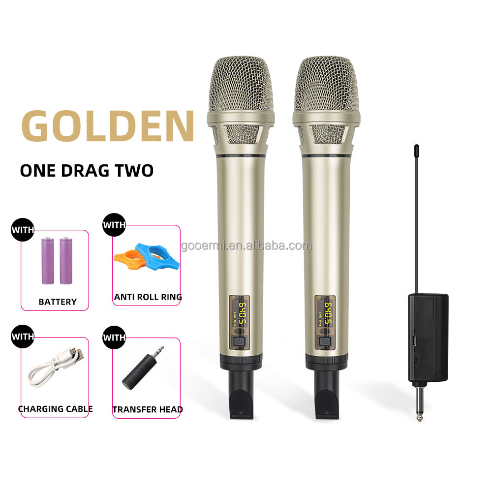 UHF Portable Wireless Micropho - Uhf Wireless Microphone System Dual Channel 评论和价格