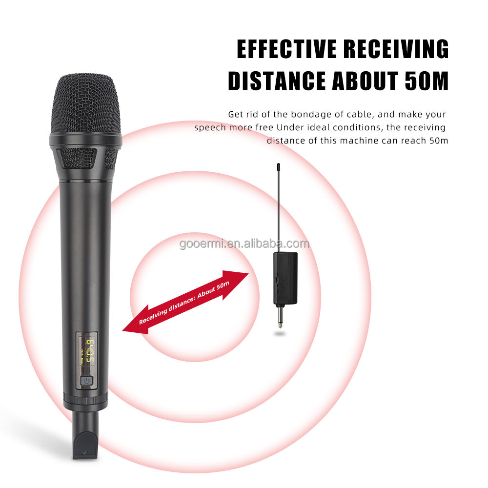 UHF Portable Wireless Micropho - Uhf Wireless Microphone System Dual Channel 评论和价格