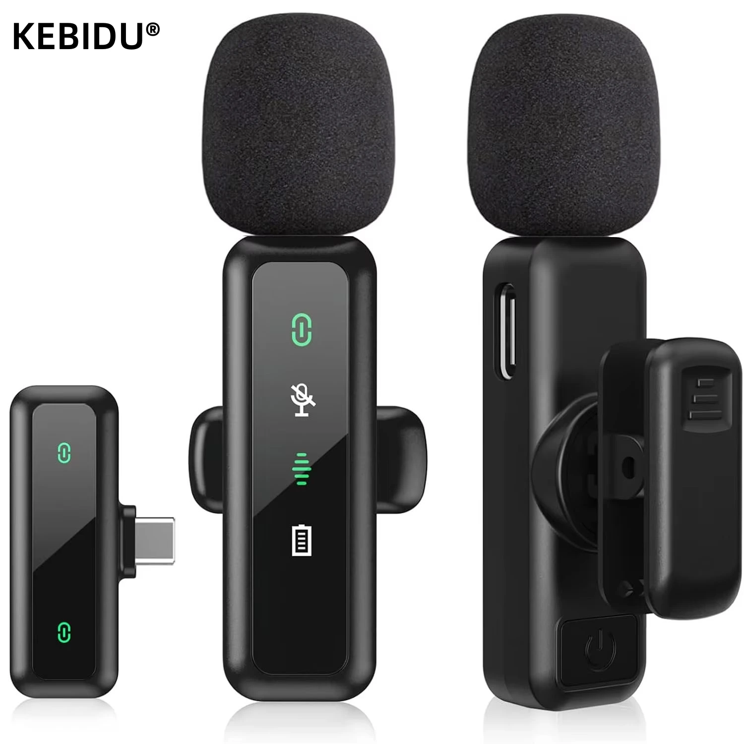 Lavalier Wireless Microphone 8 - Rechargeable Wireless Mic Lithium Battery 评论和价格