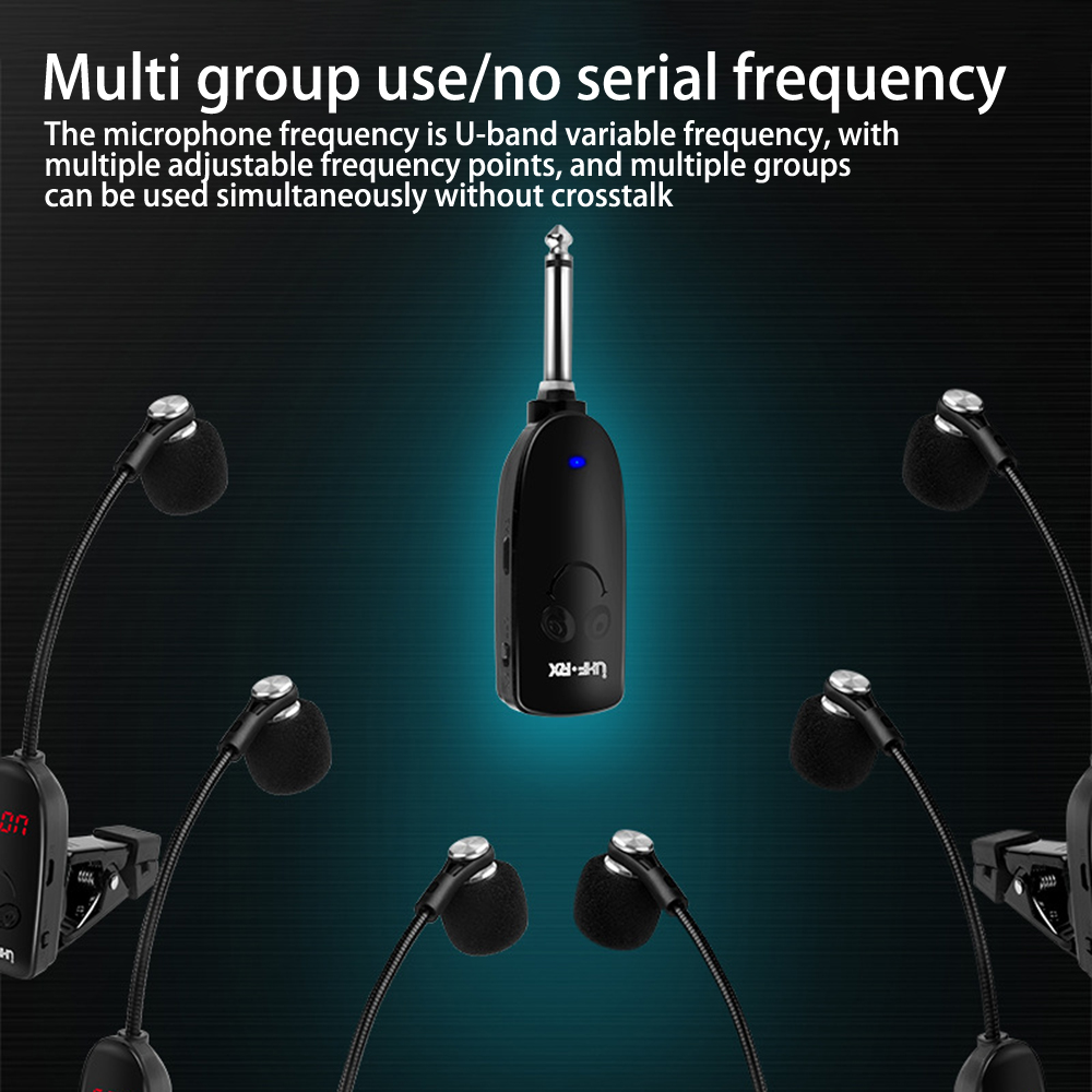 Saxofone Wireless Microphone M - Wireless Lavalier Microphone Dual Receiver 评论和价格