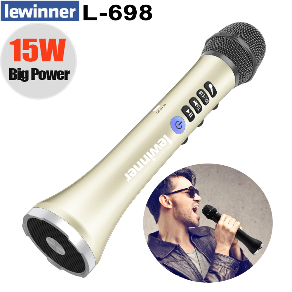 Lewinner L698 Wireless Microph - Bluetooth Karaoke Microphone Handheld 评论和价格