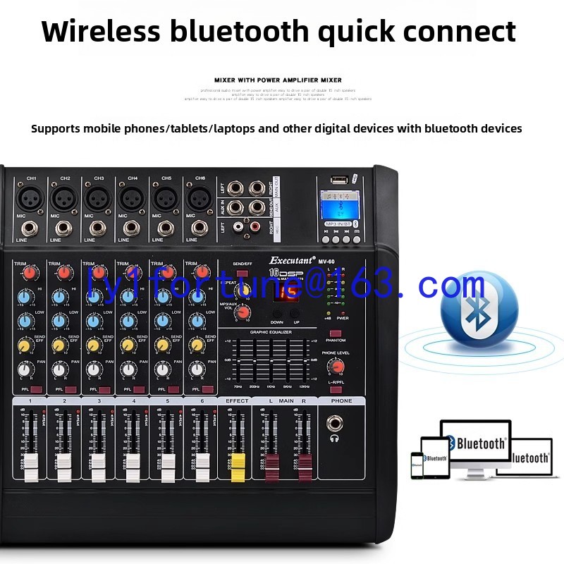 Mixer with power amplifier USB - Karaoke Amplifier Mixer Bluetooth 评论和价格